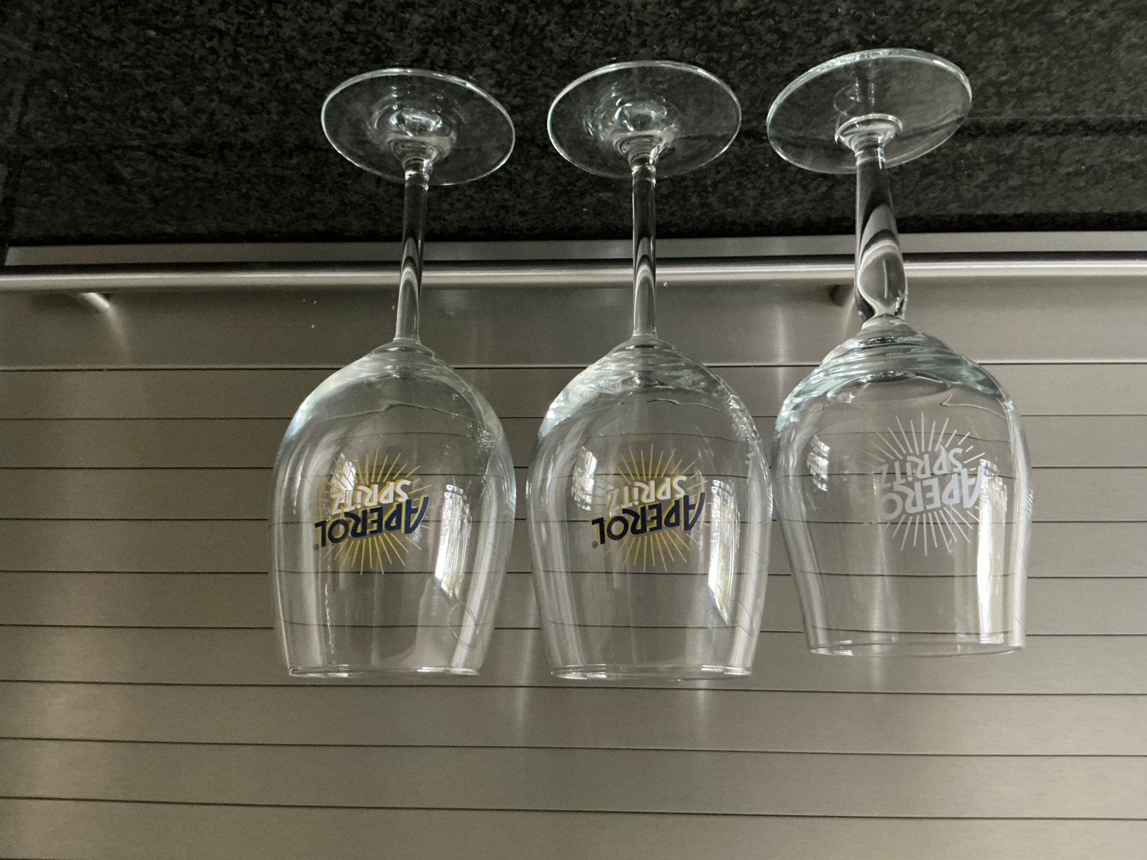 3 Aperol Spritz glazen 3 stuks 10.00 euro, Ophalen of Verzenden, Zo goed als nieuw, Overige typen