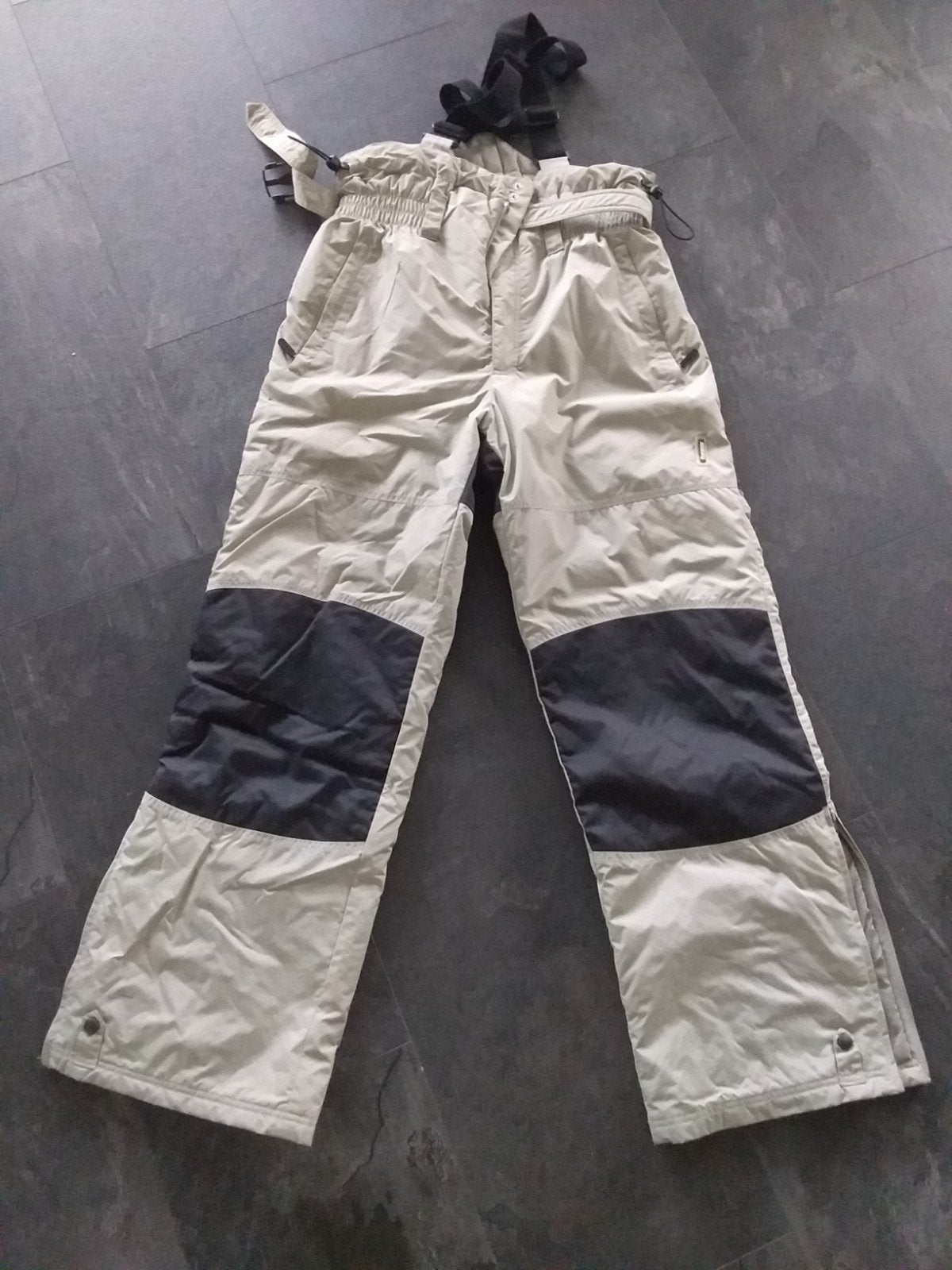 skibroek, rucanor. zgan zandkleur met zwart. mt L, Sport en Fitness, Ophalen of Verzenden, Zo goed als nieuw, Kleding, Overige merken
