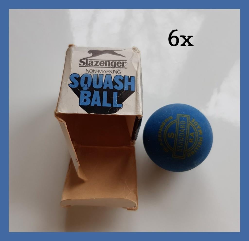 Slazenger squashbal 6 stuks, Verzenden