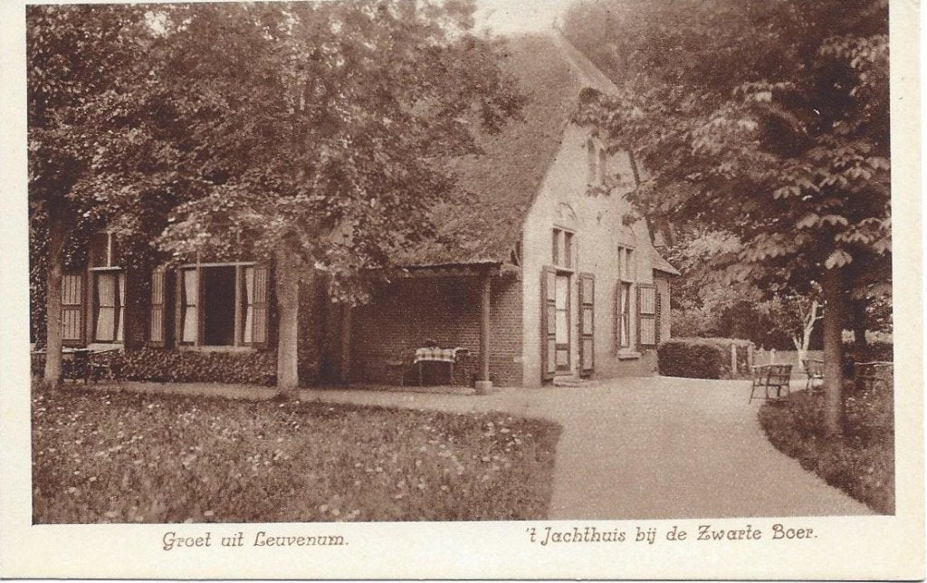Leuvenum (Gld.) 't Jachthuis bij Zwarte Boer. Nauta A 2641, Ophalen of Verzenden, 1920 tot 1940, Ongelopen, Gelderland