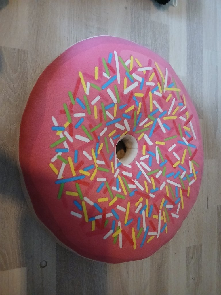 Grote donut knuffel kussen, Ophalen of Verzenden, Gebruikt, Overige typen