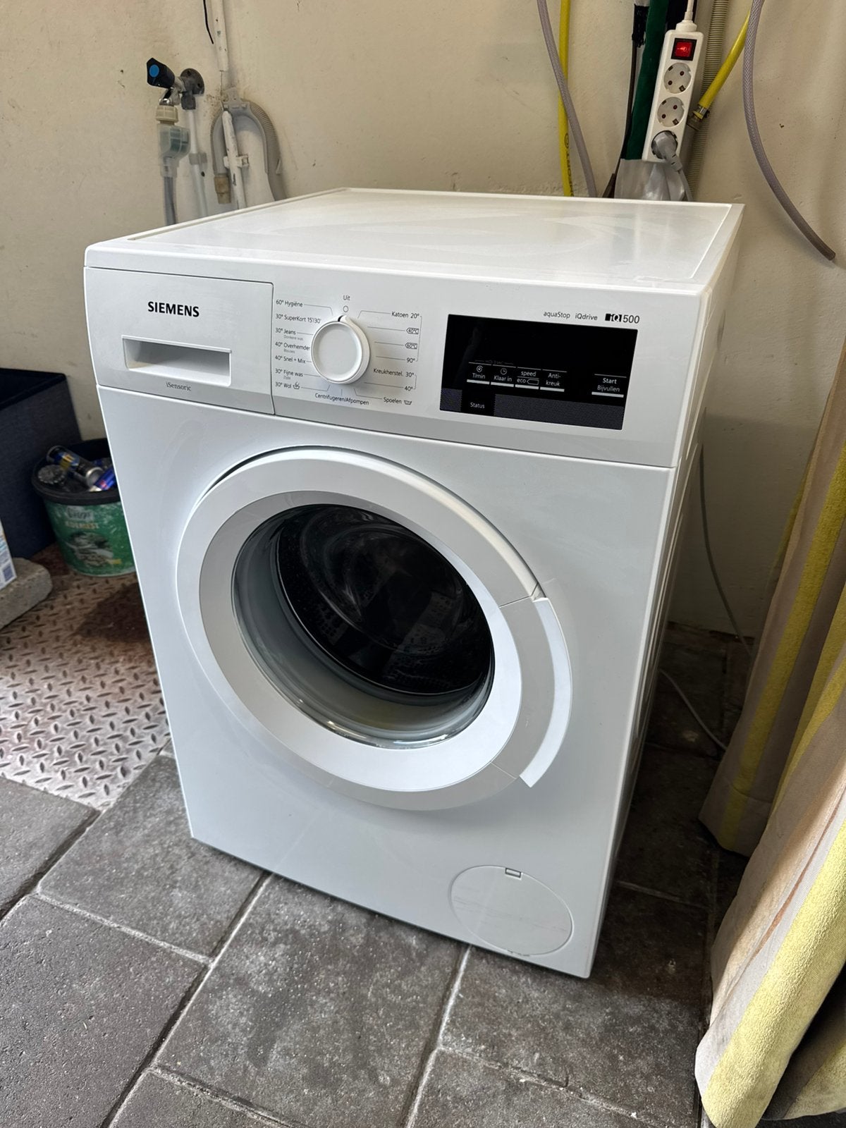 A+++ Wasmachine | Siemens iQ500 | 1600 Toeren | 7 Kilo, Ophalen, Gebruikt, Wit, 50 tot 100 cm
