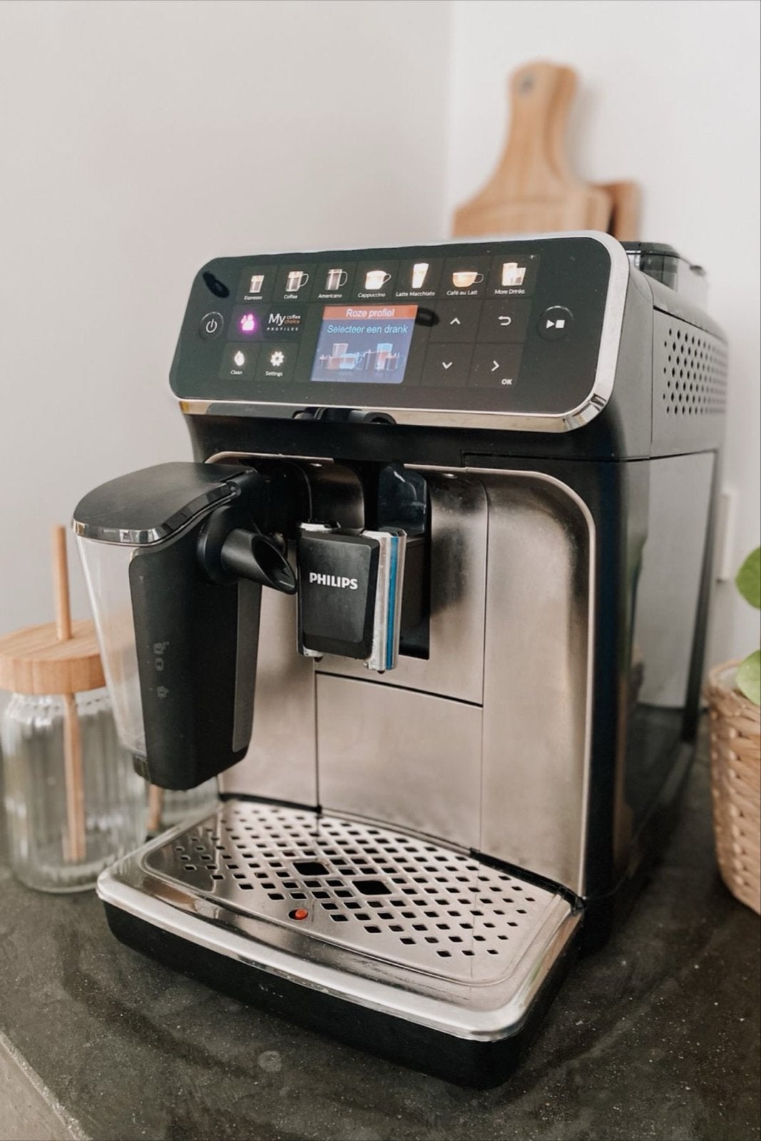 Philips Series LatteGo 5400 EP5447/90, Afneembaar waterreservoir, 10 kopjes of meer, Zo goed als nieuw, Combi
