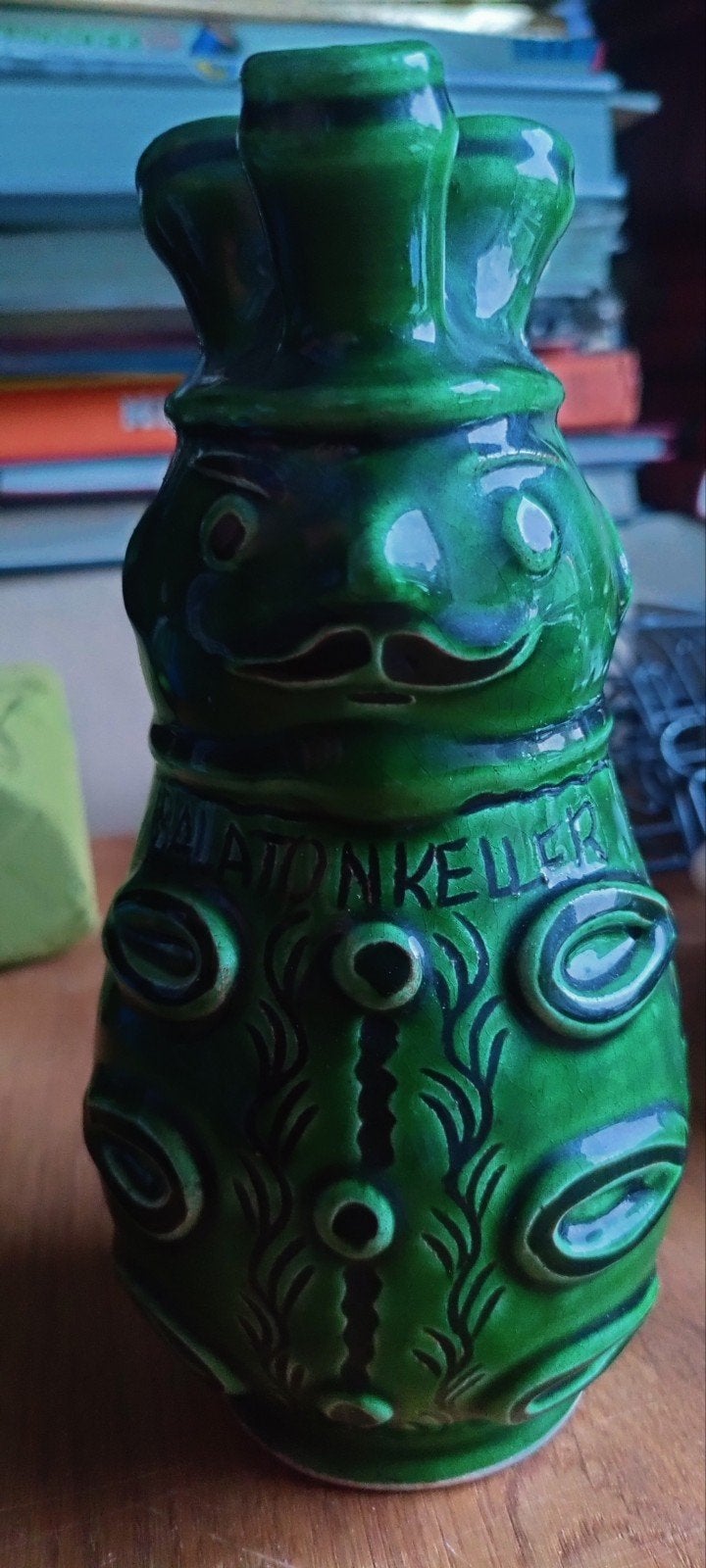 Vintage Balatonkeller Keramische Kruik - Groen, Ophalen of Verzenden