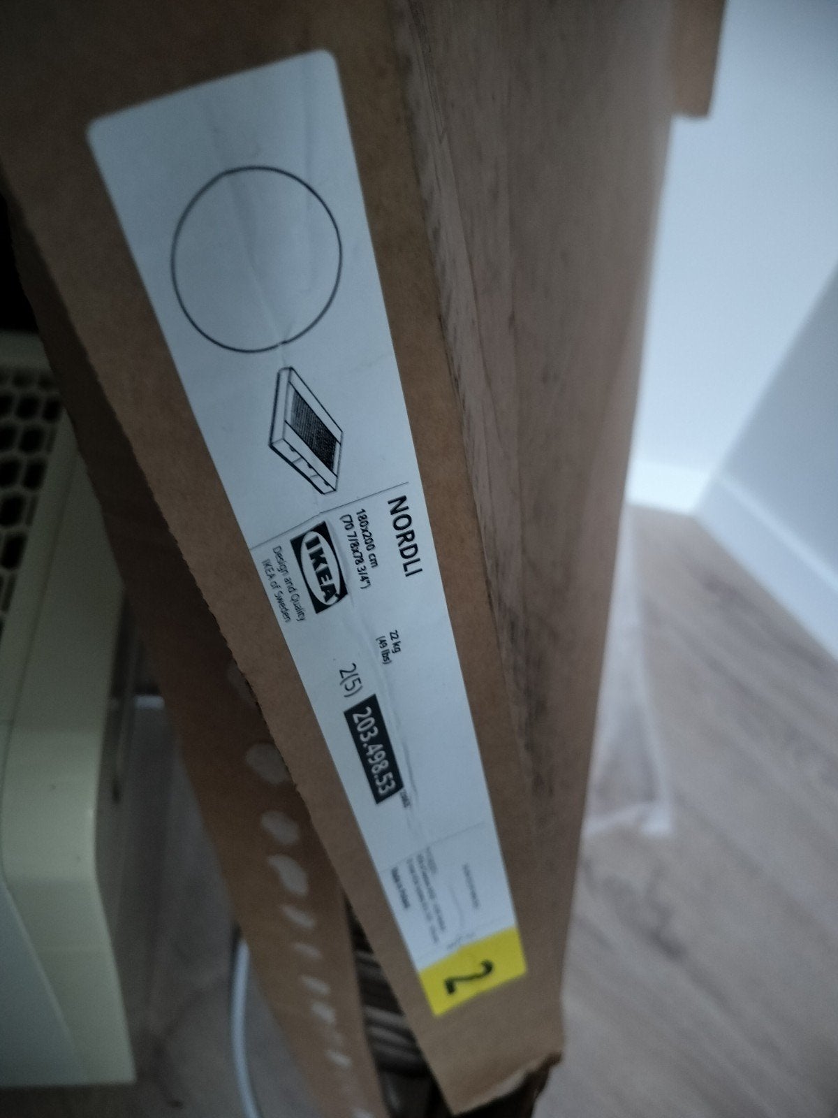 3 witte Nordli IKEA lades, Ophalen, Eenpersoons, Wit, Hout
