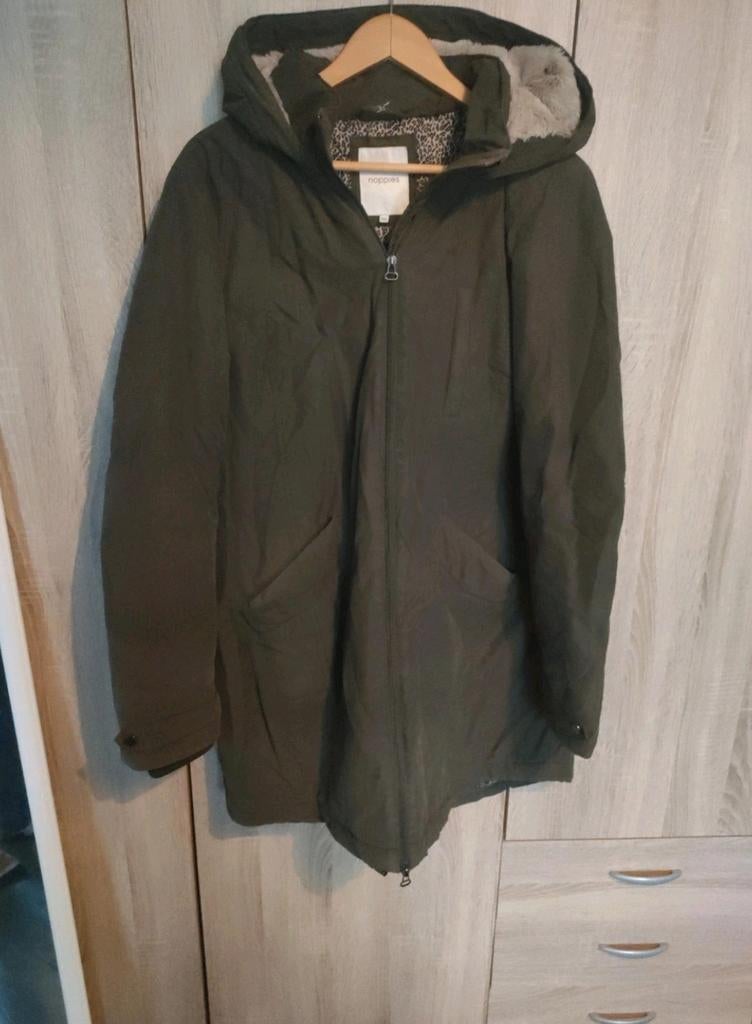 Noppies winterjas XXL - Groen met teddy voering, Ophalen, Maat 46/48 (XL) of groter, Noppies, Gedragen
