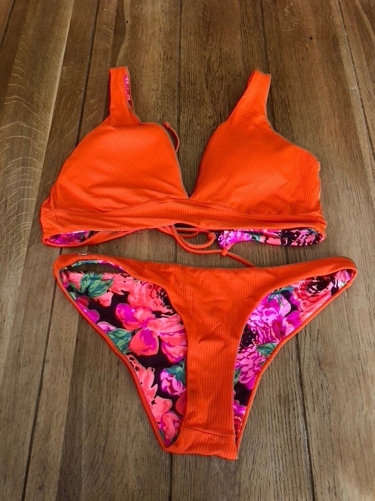 Nieuwe Maaji reversible bikini, mt XL = L, Kleding | Dames, Verzenden, Nieuw, Oranje, Maaji