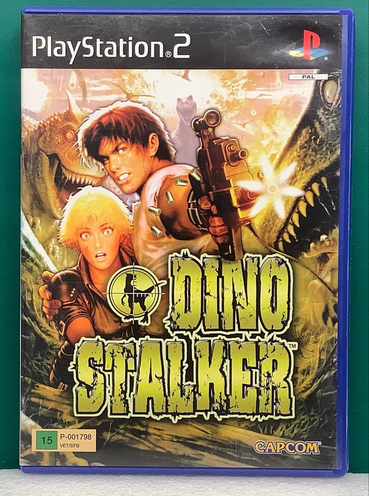 Dino Stalker - PlayStation 2 (PS2 ) compleet met boekje., Shooter, 1 speler, Ophalen of Verzenden, Zo goed als nieuw