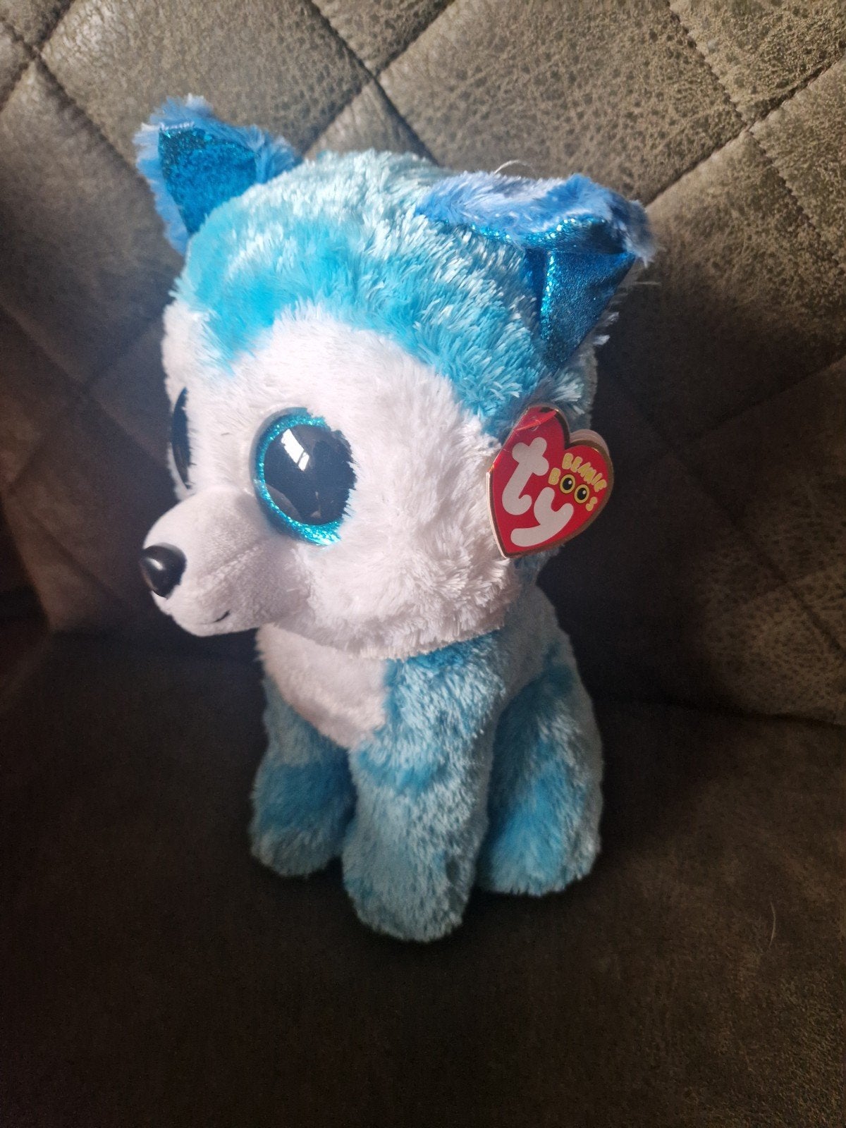 Ty Beanie Boo's Prince de Husky - Zo goed als nieuw, Blauw, Klein (minder dan 20 cm), Ty, Hond