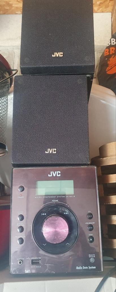 JVC Radio met boxen en USB-aansluiting, Ophalen of Verzenden