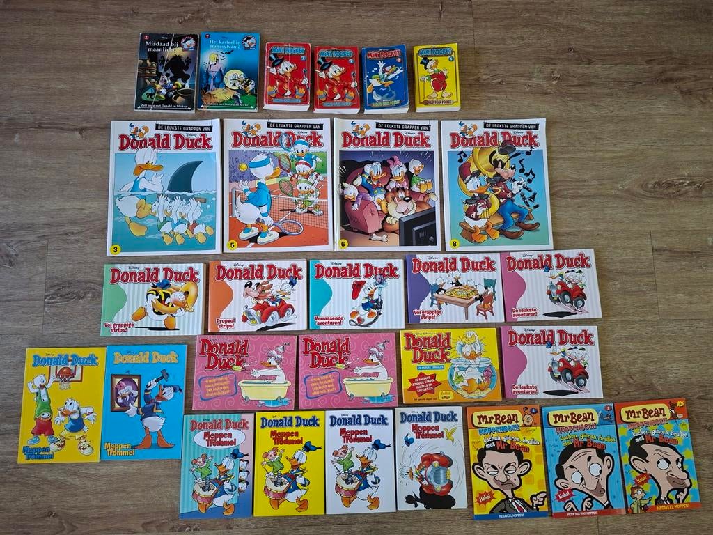 Donald Duck Moppentrommels ,mini pockets en oblong boekjes, Meerdere stripboeken, Ophalen of Verzenden, Gelezen