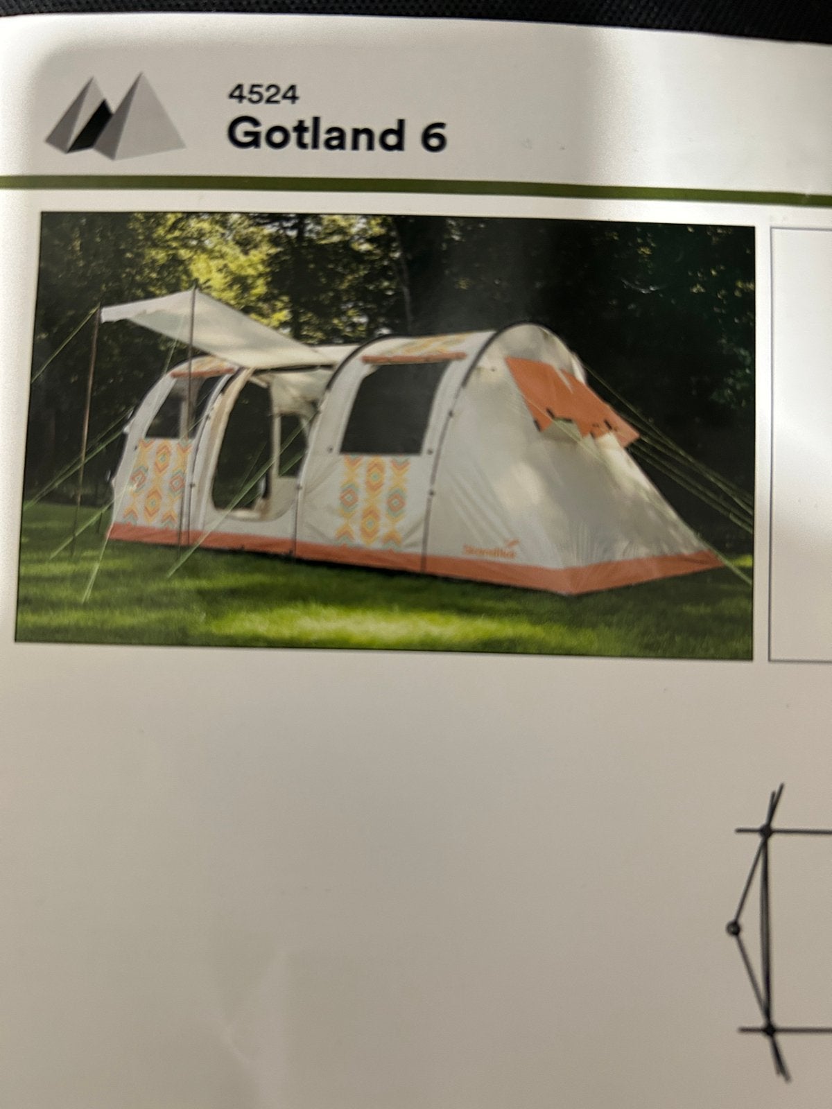 Skandika Gotland 6 familietent - Ruim en comfortabel, Ophalen, Gebruikt, Tot en met 6