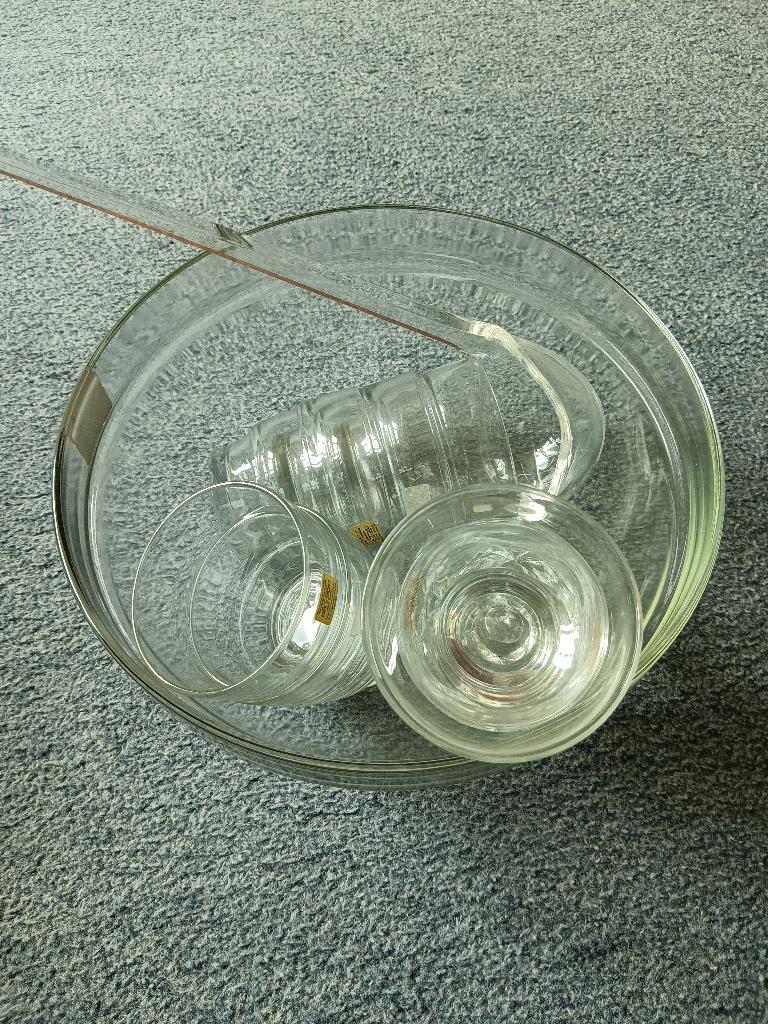 Bowlset, Ophalen, Glas of Glazen, Nieuw, Glas