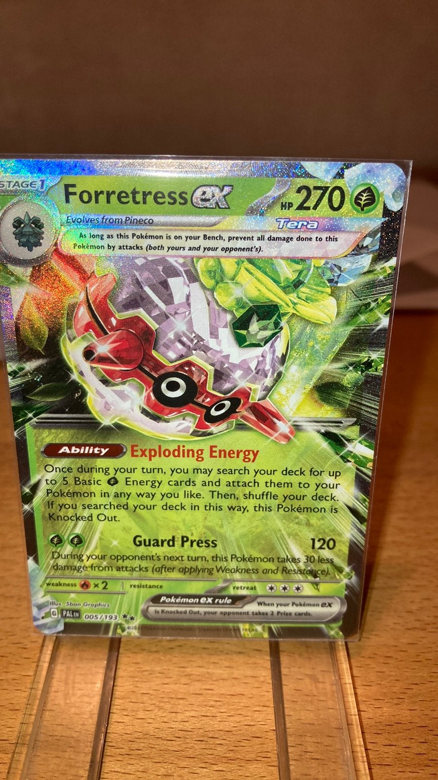 Pokemon Forretress Ex 5/193 Paldea Evolved 3,00 euro, Ophalen of Verzenden, Zo goed als nieuw