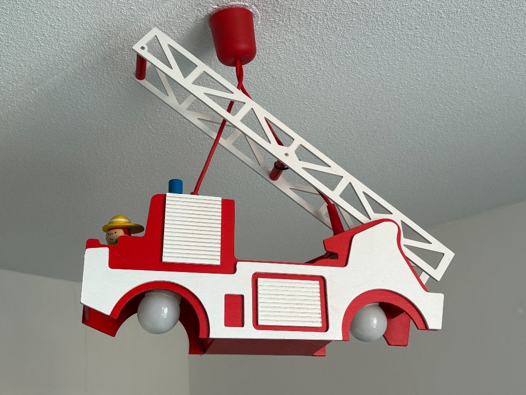 Elobra lamp Brandweer Fred, Huis en Inrichting, Ophalen of Verzenden, Hout, E27 (groot)