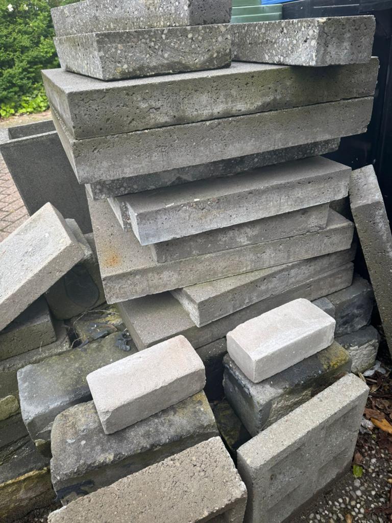 Beton tegels 60x60 grijs!, Tuin en Terras, Tegels en Klinkers, Ophalen, Gebruikt, Beton, Terrastegels
