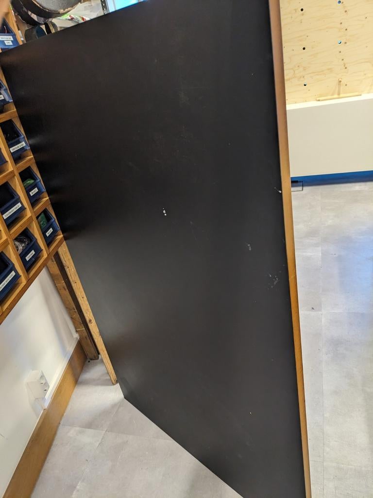 Zwaar zwart houtvezelplaat tafelblad, Doe-het-zelf en Verbouw, Platen en Panelen, Ophalen, Gebruikt, Overige materialen, 20 tot 50 mm