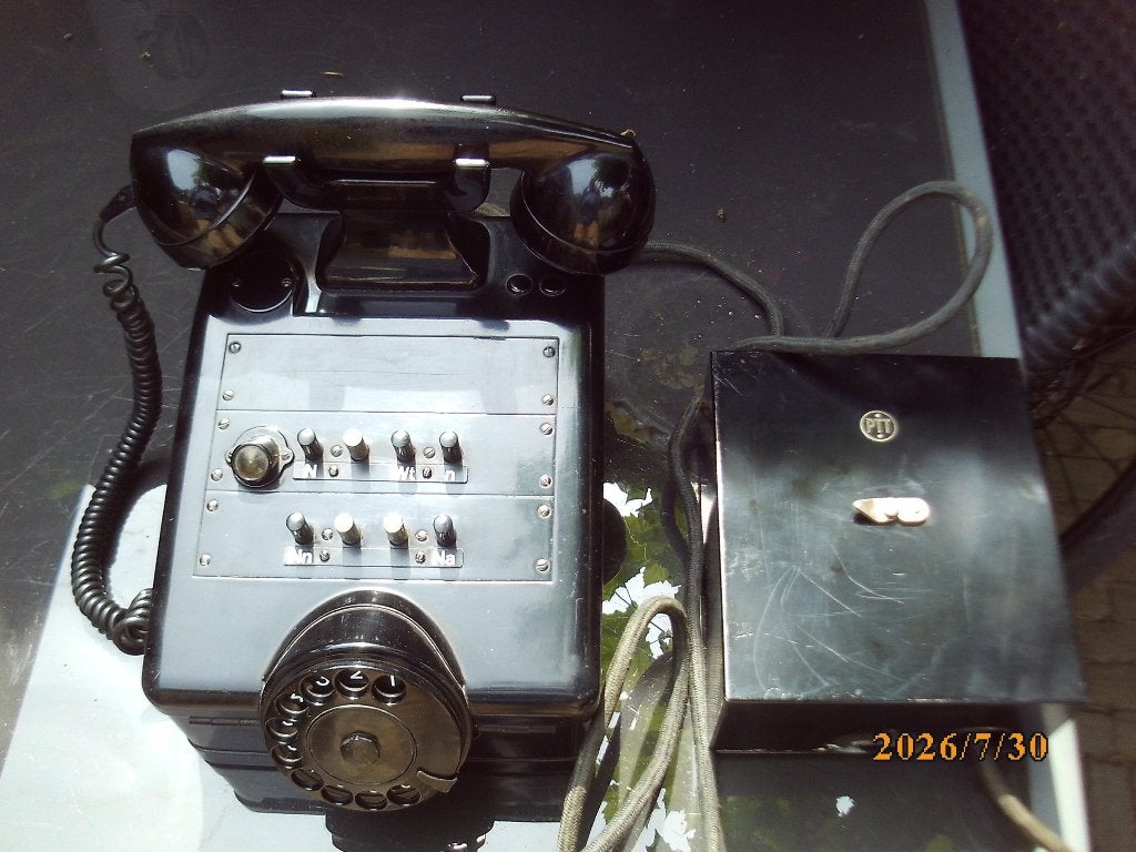 telefoontoestel + wandkast Centrale CB hoofdtoestel 1953, Telecommunicatie, Vaste telefoons | Niet Draadloos, Ophalen of Verzenden