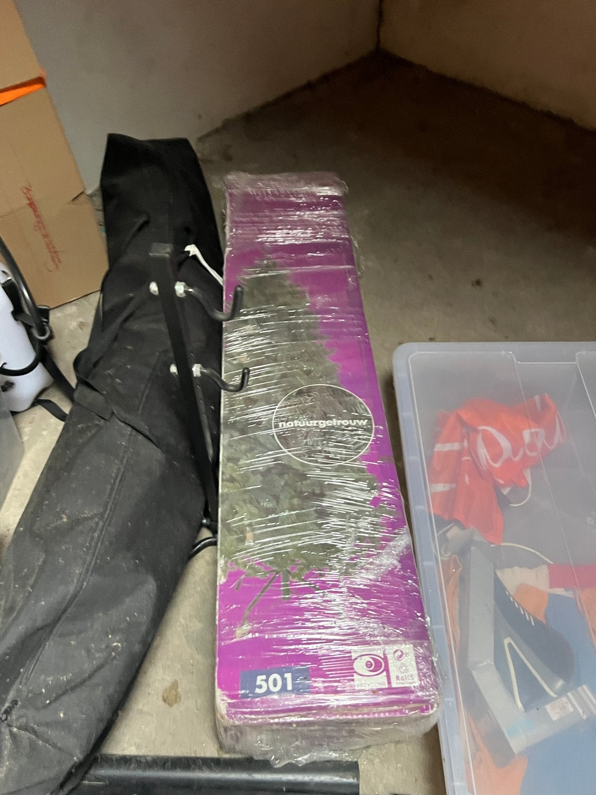 Gratis kerstboom + ballen, Ophalen, Gebruikt