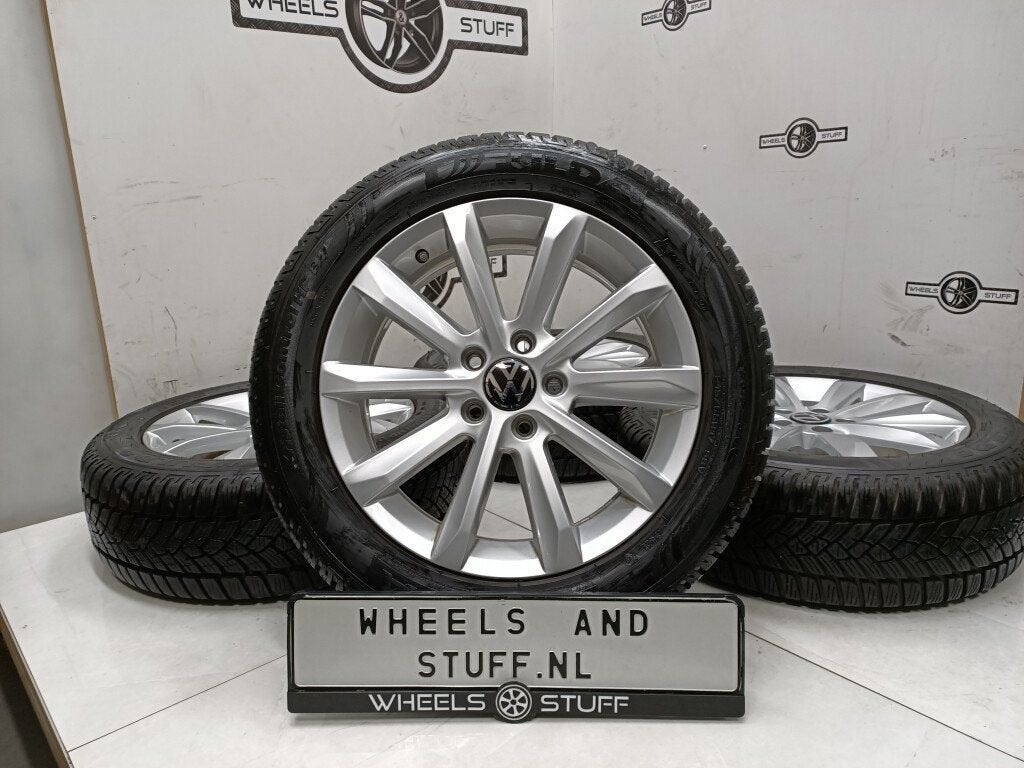 VW Passat caddy T-roc velgen 17"inch winterbanden 5x112, Ophalen, Gebruikt, 17 inch, Banden en Velgen