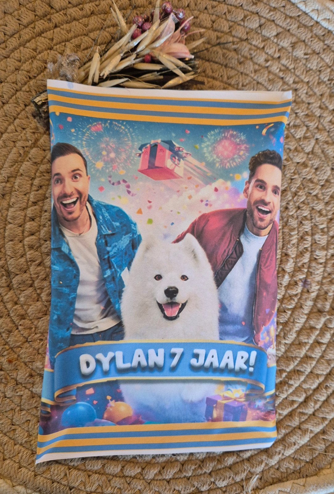 Rutger en Thomas chips traktatie, Ophalen of Verzenden, Nieuw, Feestartikel, Verjaardag