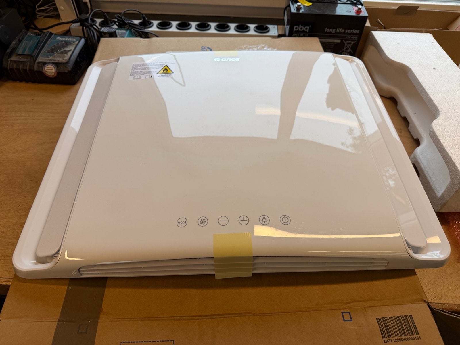 Gree Inverter Dakairco 2,65kW - Demomodel, Ophalen, Koelen en Ontvochtigen, Minder dan 60 m³, 3 snelheden of meer