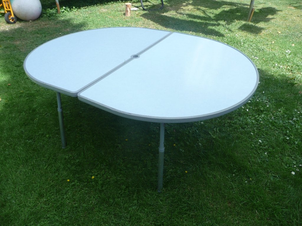 ovale campingtafel, Ophalen, Gebruikt, Campingtafel