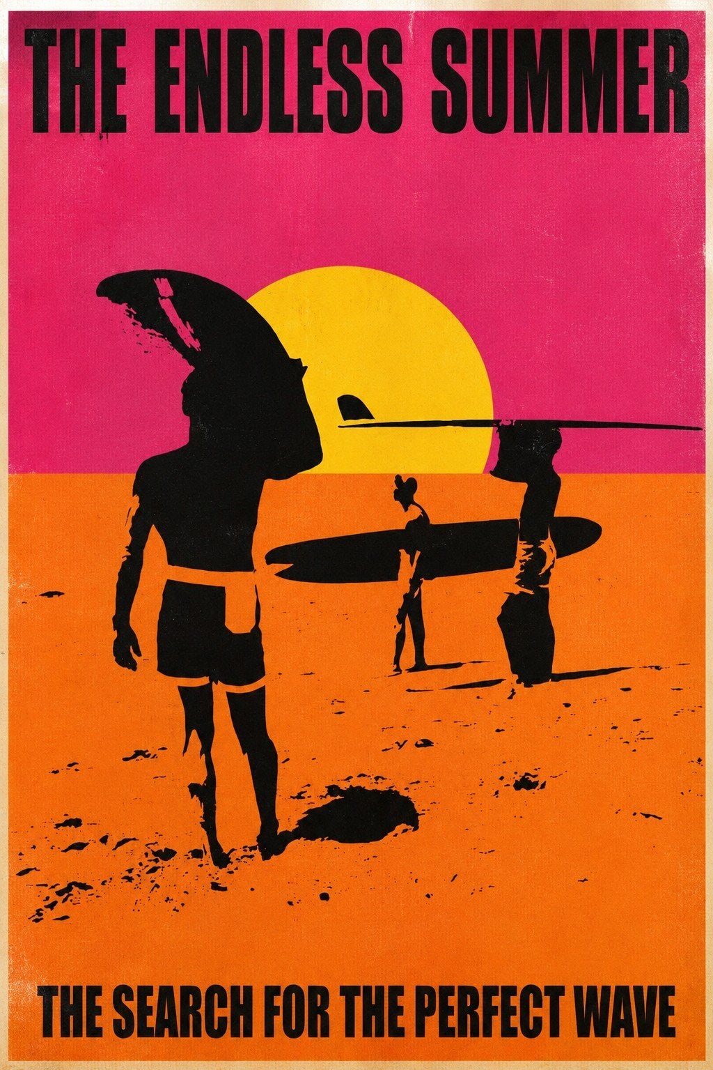 The Endless Summer - Vintage Surfer Poster, Rechthoekig Staand, Ophalen of Verzenden, Zo goed als nieuw, A1 t/m A3