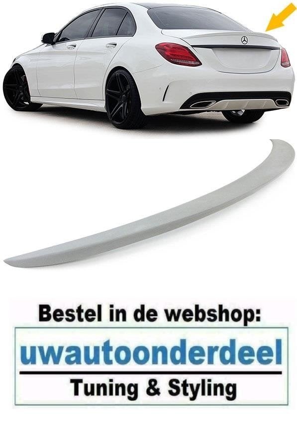 Achterklep Spoiler Mercedes C Klasse W205 AMG Look Primer, Verzenden, Automotive Parts, A.parts@hotmail.nl, Trasmolenlaan 12 3447 GZ Woerden