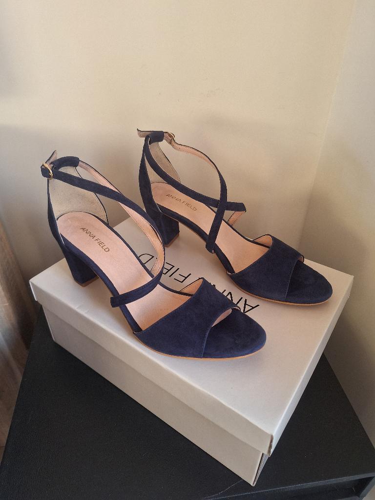 Anna Field sandalen met hak / hakken - maat 39, Kleding | Dames, Schoenen, Anna Field, Blauw, Zo goed als nieuw, Sandalen of Muiltjes