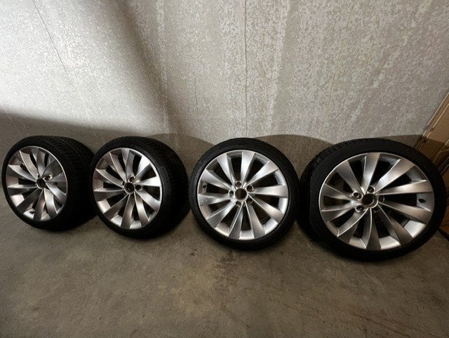️ VW Interlagos velgen + winterbanden | Ideale winterset ️, Ophalen, 18 inch, Gebruikt, Banden en Velgen