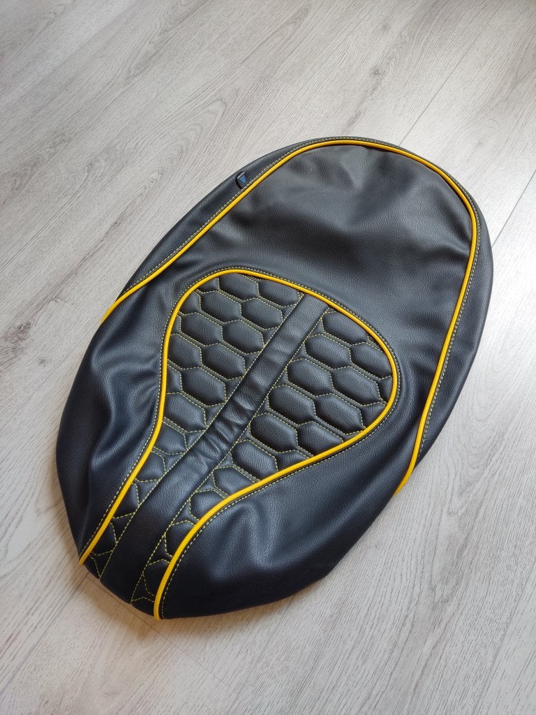 Zadelhoes buddydek Vespa Sprint Primavera geel custom NIEUW, Fietsen en Brommers, Brommeronderdelen | Scooters, Info@jynkx.com