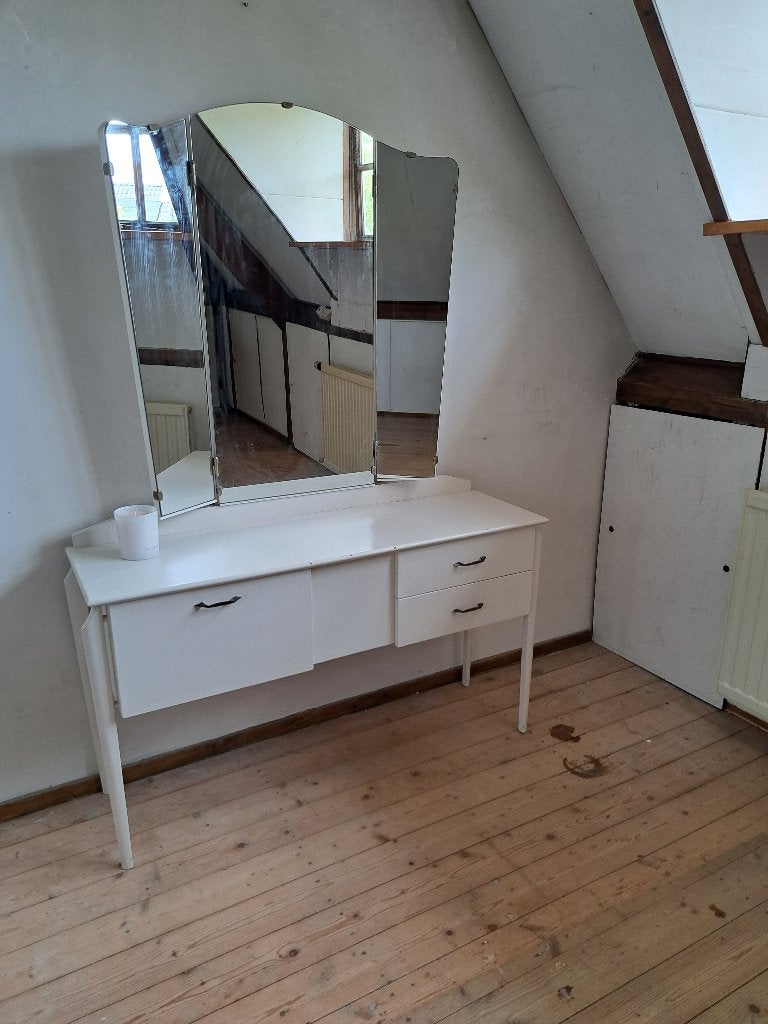 Vintage kaptafel, Huis en Inrichting, Ophalen, Gebruikt, 100 tot 150 cm, 150 tot 200 cm