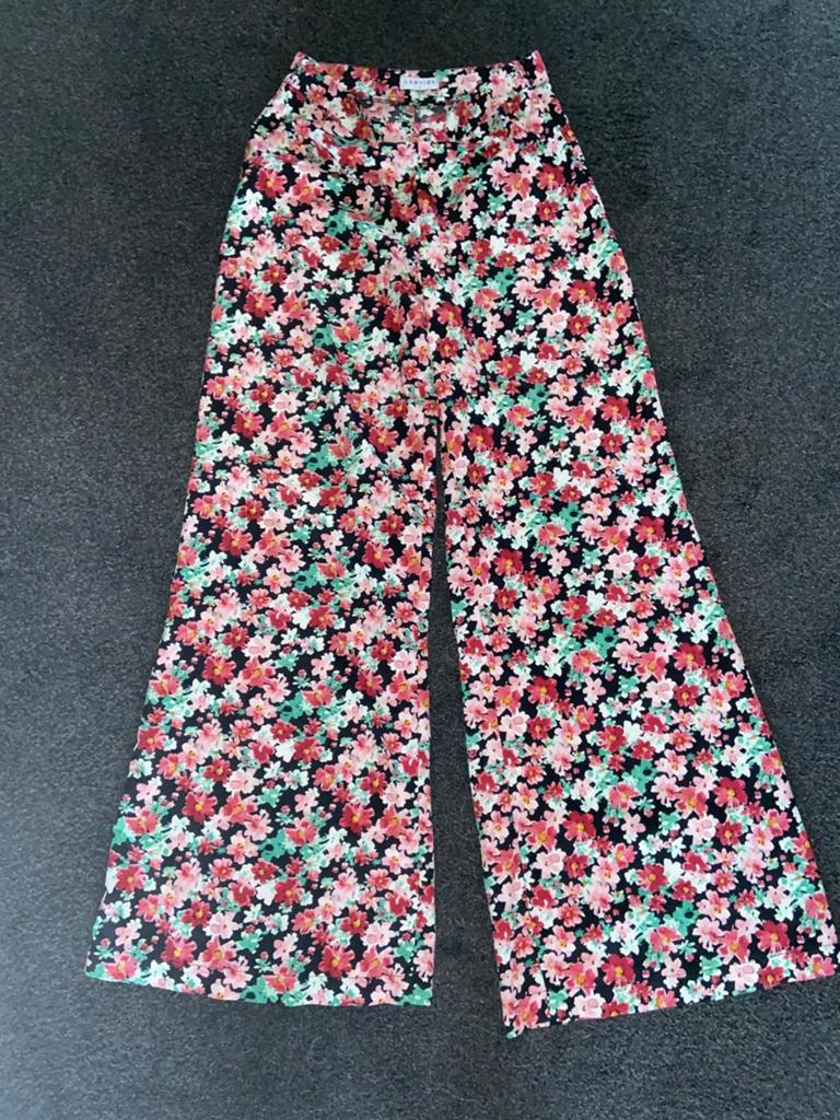 Gebloemde flared broek van LOAVIES MAAT 38, Maat 38/40 (M), Overige kleuren, Ophalen of Verzenden, Lang