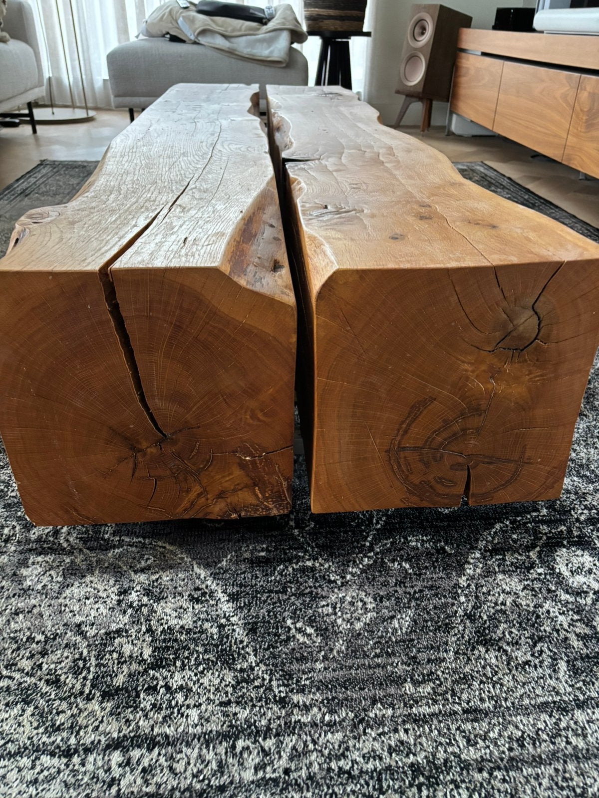 Salontafel eiken zeer zwaar!!!!, Ophalen, Gebruikt, Eikenhout, 50 tot 100 cm