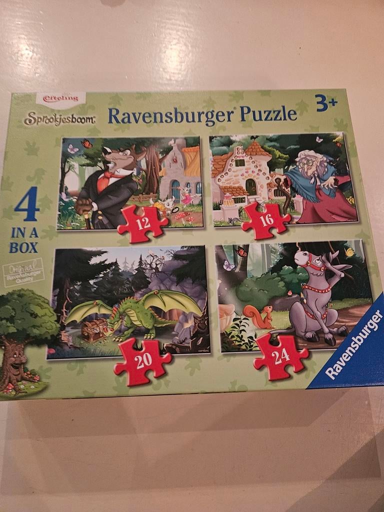 Ravensburger Efteling Sprookjesboom Puzzel 4 in 1, Ophalen of Verzenden, Minder dan 500 stukjes, Gebruikt, Legpuzzel