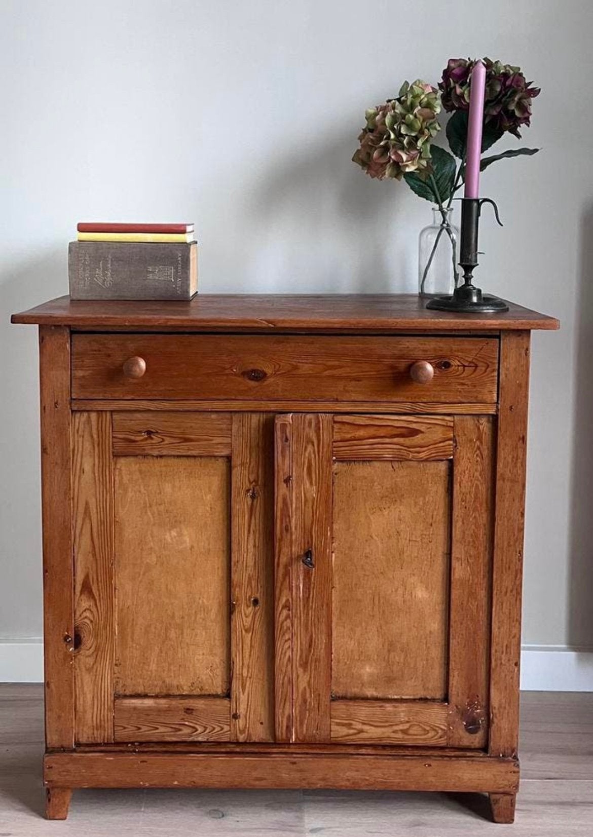 Sideboard hout/ Kastje/ dressoir/ wandkast/ Vintage - grenen, Huis en Inrichting, Kasten | Dressoirs, Ophalen, Gebruikt, 50 tot 100 cm