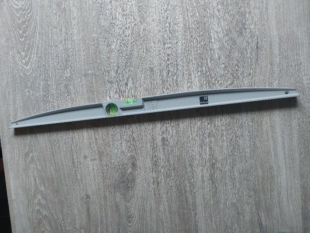 Waterpas 80 cm trapeze zgan, Doe-het-zelf en Verbouw, Gereedschap | Handgereedschap, Ophalen of Verzenden, Zo goed als nieuw, Waterpas