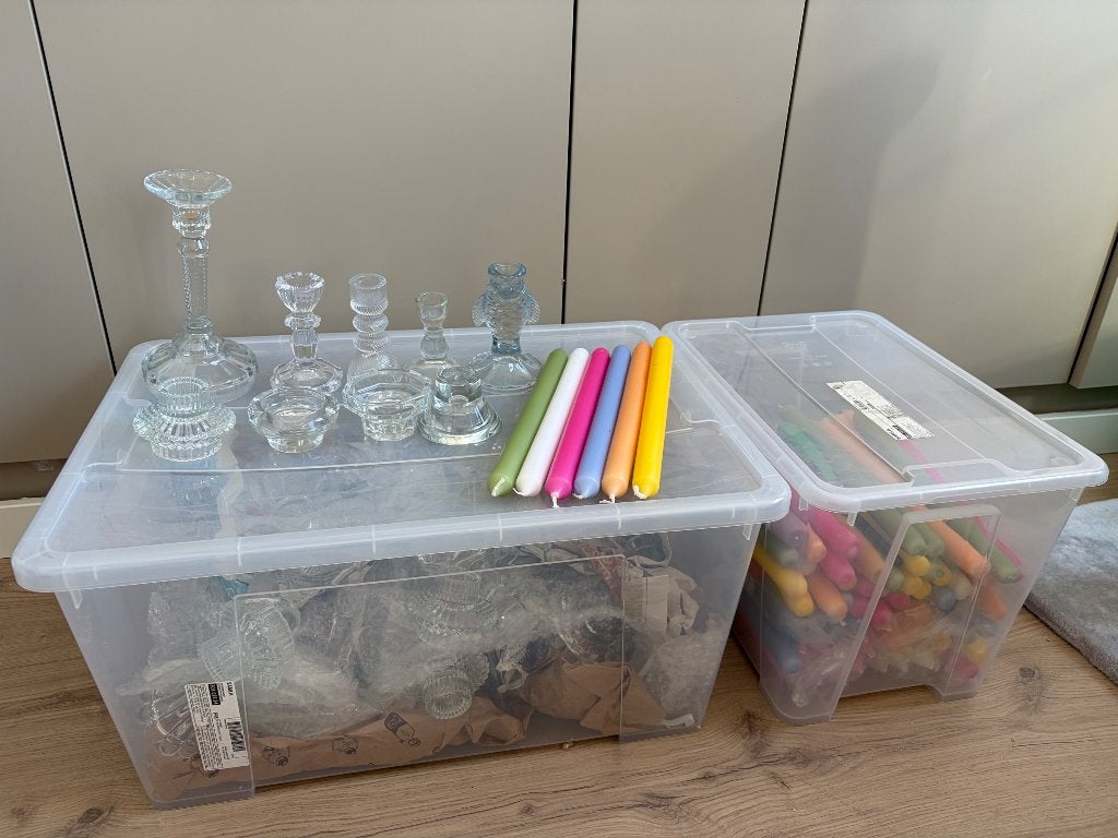 Bruiloftdecoratie - kandelaren/kaarsen - diversen, Hobby en Vrije tijd, Ophalen, Gebruikt, Feestartikel, Geboorte of Huwelijk