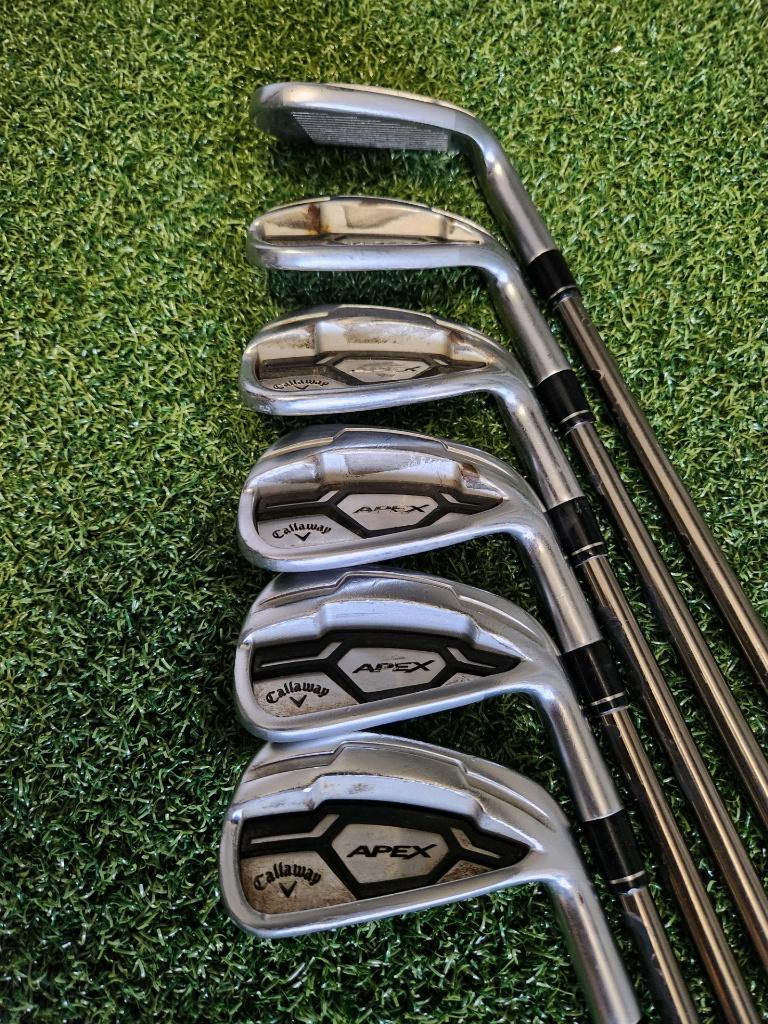 CALLAWAY APEX IJZERSET 6 T/M SW REGULAR RECOIL SHAFTS, Sport en Fitness, Golf, Ophalen of Verzenden, Gebruikt, Set, Callaway