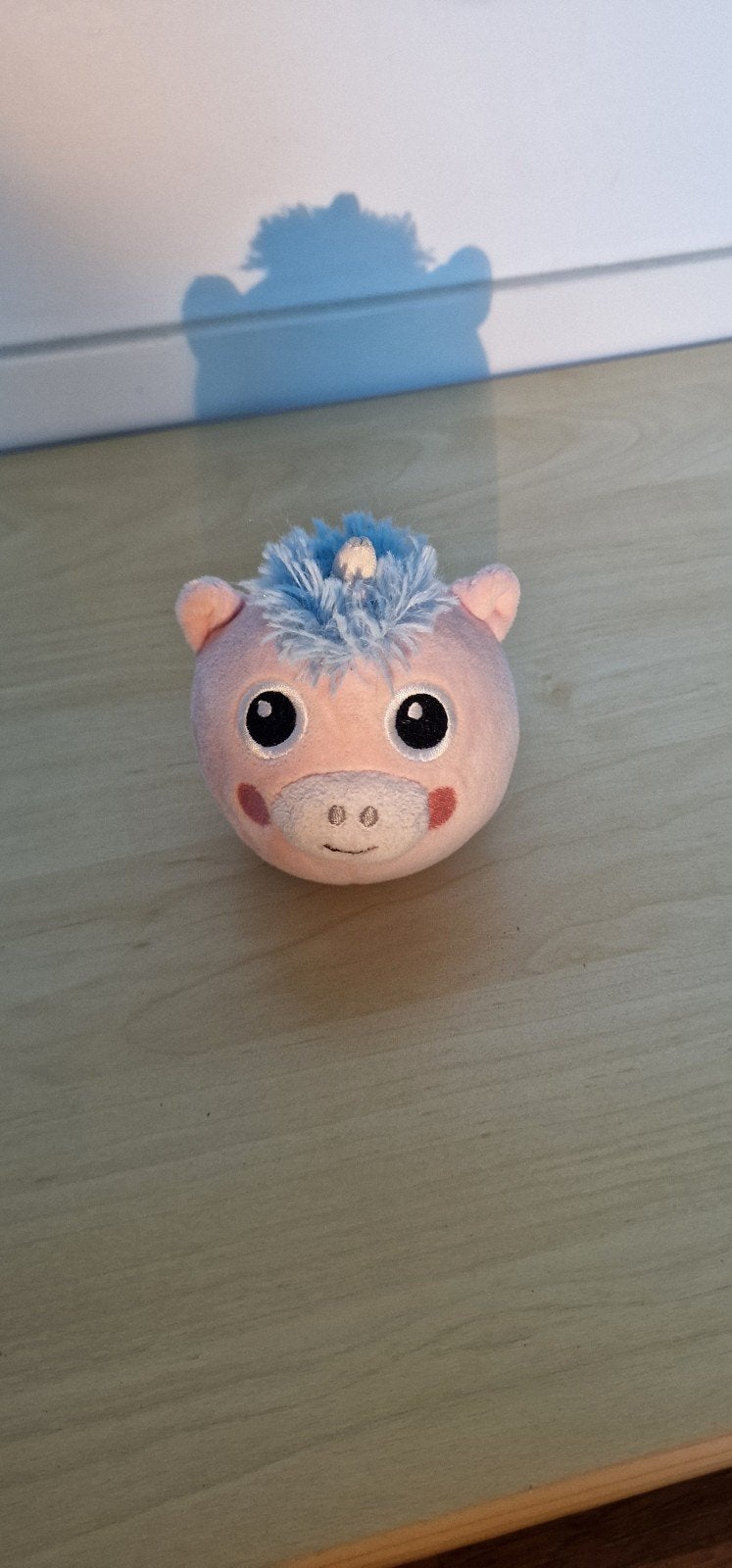 squishy unicorn.  roze knuffelbeestje., Overige typen, Ophalen of Verzenden, Zo goed als nieuw, Roze