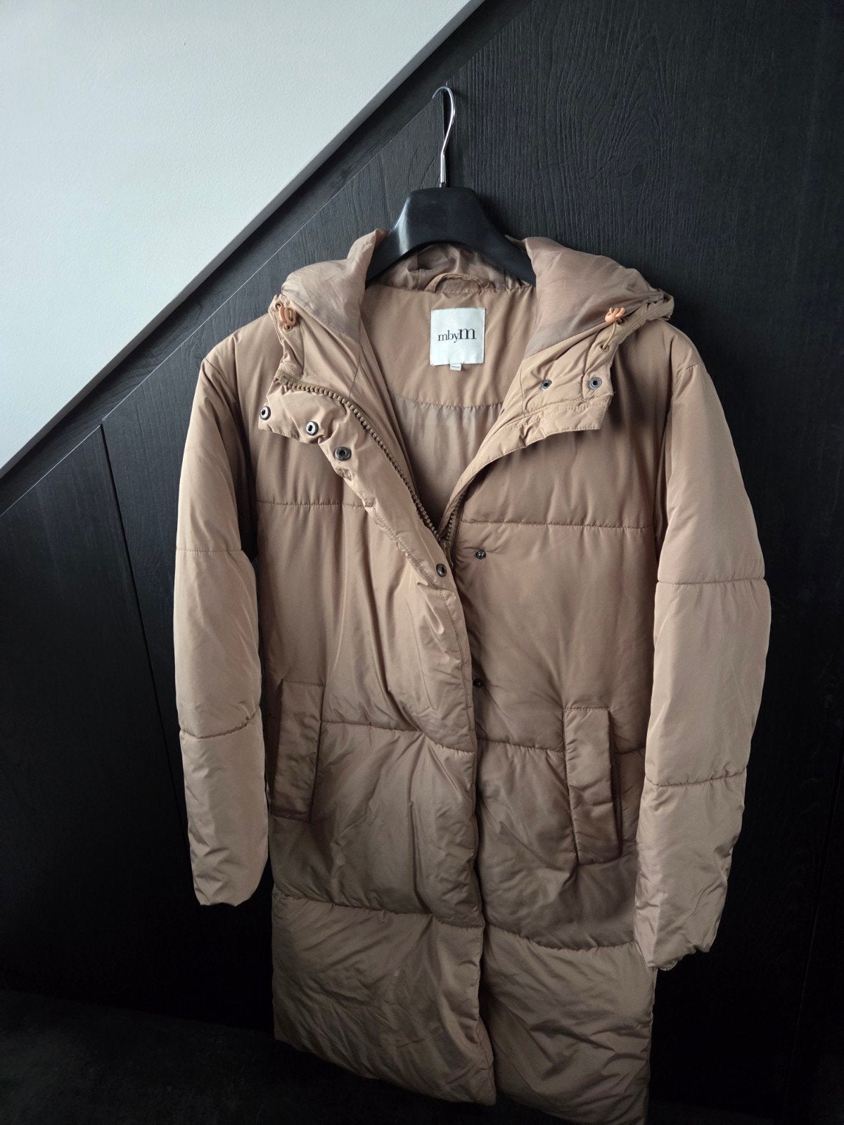 Winterjas / lange jas  MbyM (XS/S), Ophalen of Verzenden, Zo goed als nieuw, Maat 34 (XS) of kleiner, Zwart