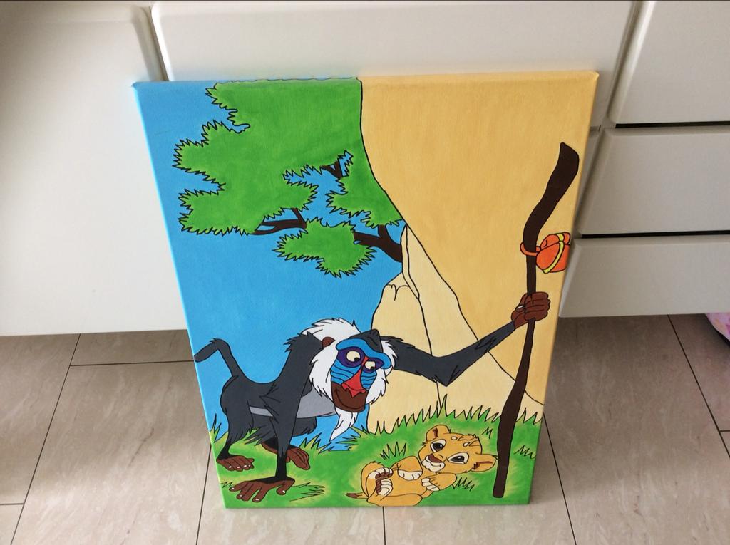 Lion King Schilderijen Handgeschilderd, Ophalen