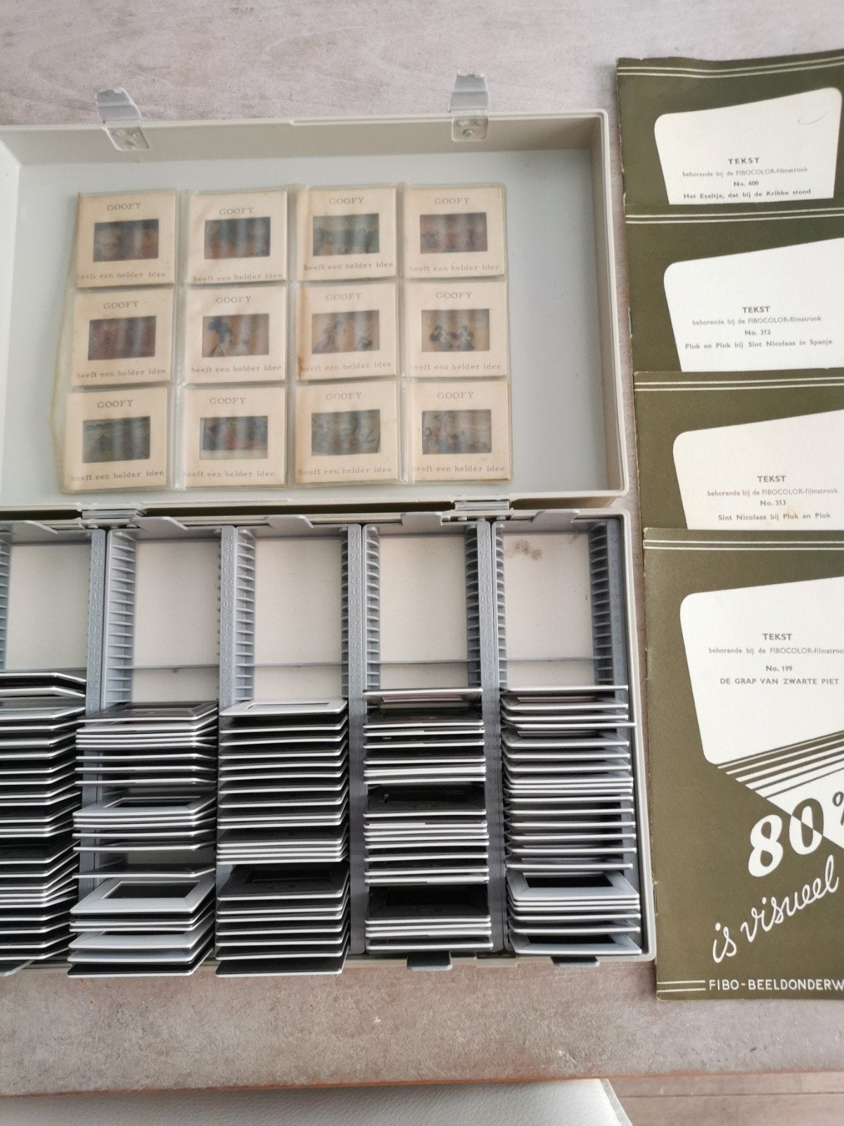 Dia's Fibo Beeldonderwijs Fibocolor n 199 313 312, 600, Ophalen of Verzenden, Gebruikt