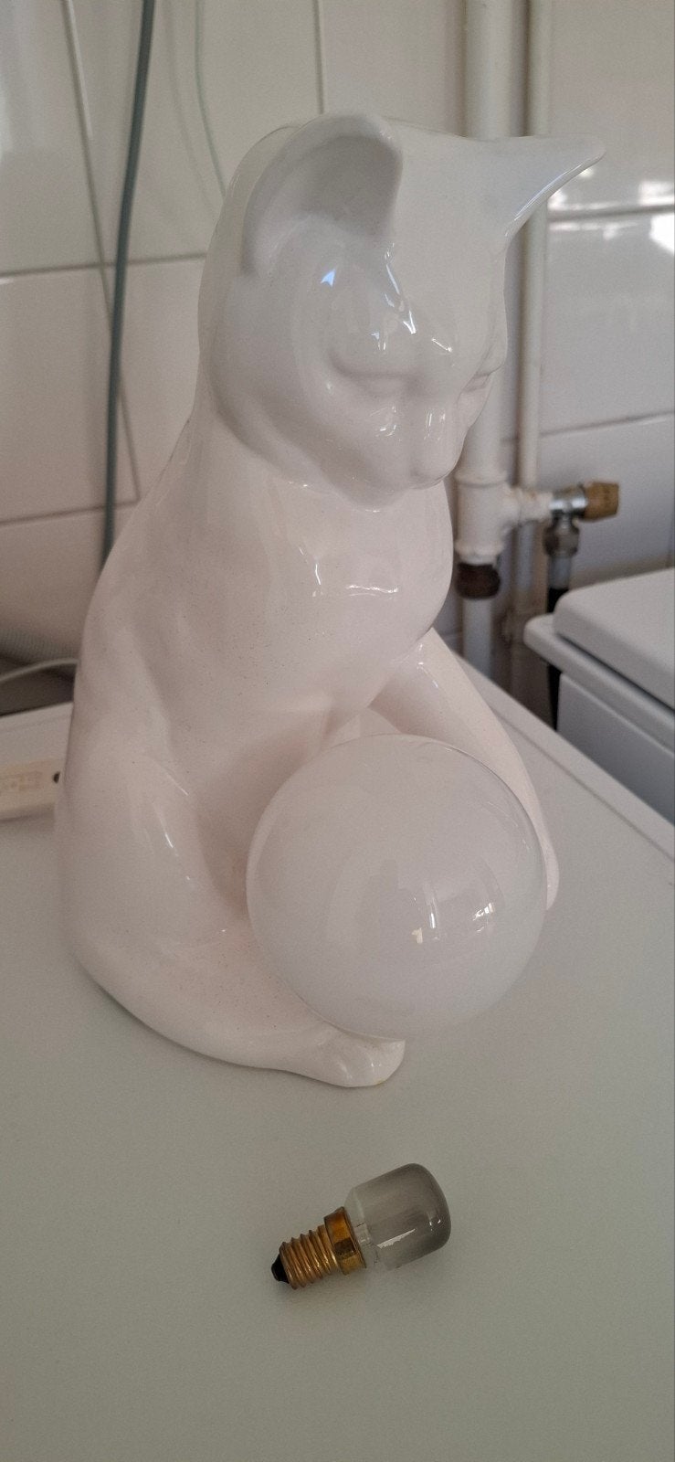 vintage katten lamp, Ophalen, Huis en Inrichting