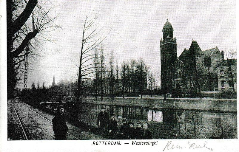 ROTTERDAM - WESTERSINGEL, Ophalen of Verzenden, 1940 tot 1960, Ongelopen, Zuid-Holland