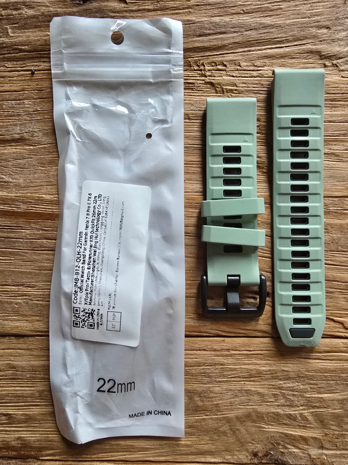 Horlogebandje Garmin 22mm QuickFit (nieuw), Ophalen of Verzenden, Nieuw, Android
