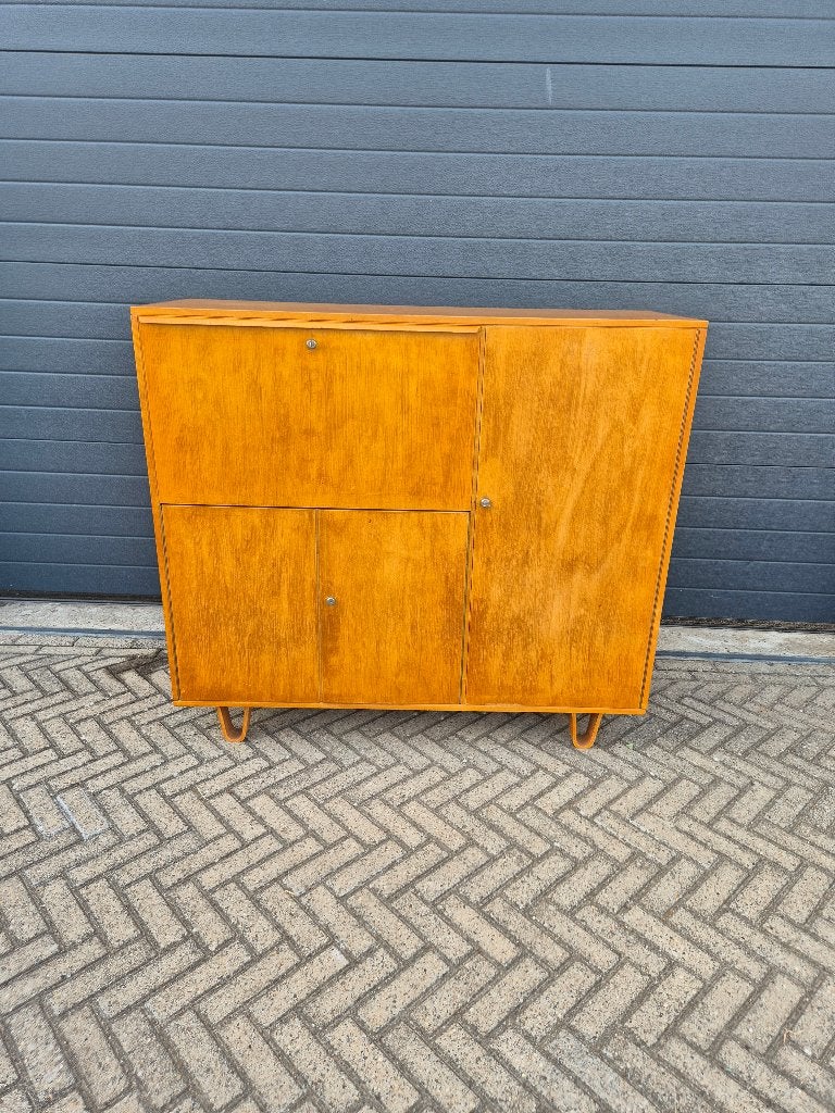 Vintage pastoe kast cb01 berkenserie, Ophalen, Gebruikt, 25 tot 50 cm, Met deur(en)