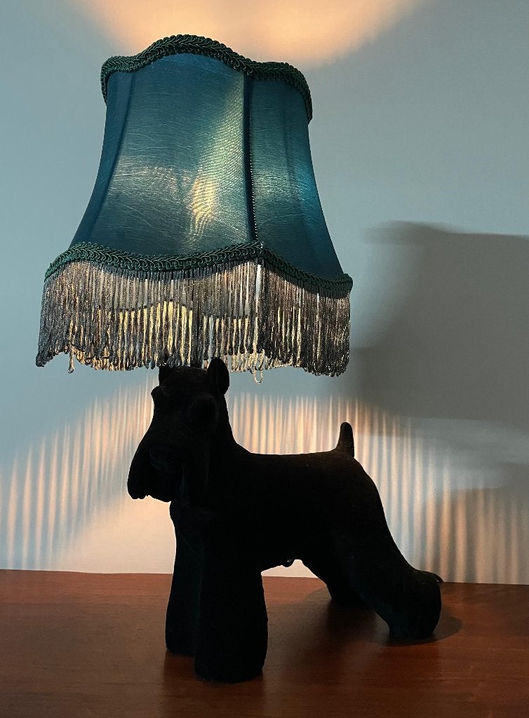 Tafellamp. “Hond”. kunstzinnig object, Ophalen of Verzenden, Gebruikt, E14 (klein), 49 cm