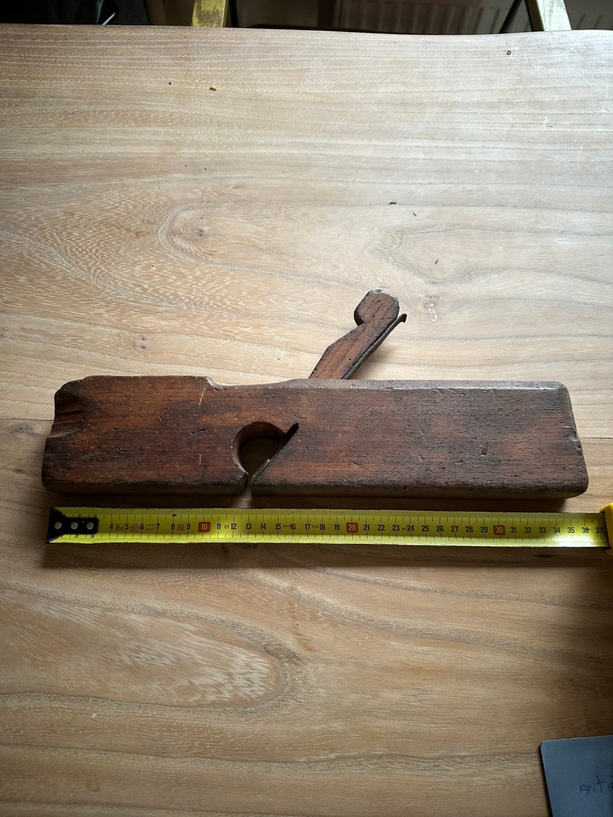 In nette gebruikte staat Mooie antieke houten sponningschaaf, Ophalen of Verzenden